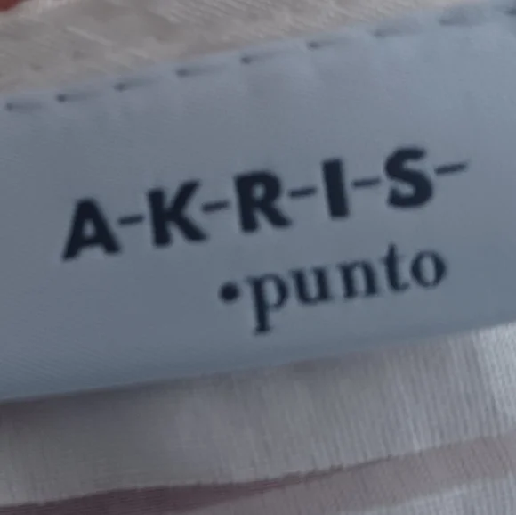 Akris Punto White Striped Women's Tee - Picture 4 of 4